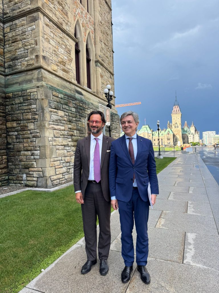 Il presidente di Assolombarda Alvise Piffi e l'Ambasciatore d'Italia in Canada Alessandro Cattaneo